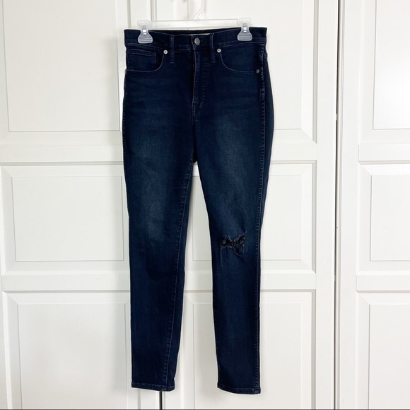 Madewell | 10" High-Rise Skinny Jeans Knee-Rip Edition Size 27 - Picture 3 of 9